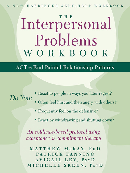 Title details for The Interpersonal Problems Workbook by Matthew McKay - Available